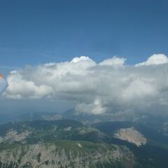 Flugwegposition um 14:05:27: Aufgenommen in der Nähe von Kapellen, Österreich in 2613 Meter